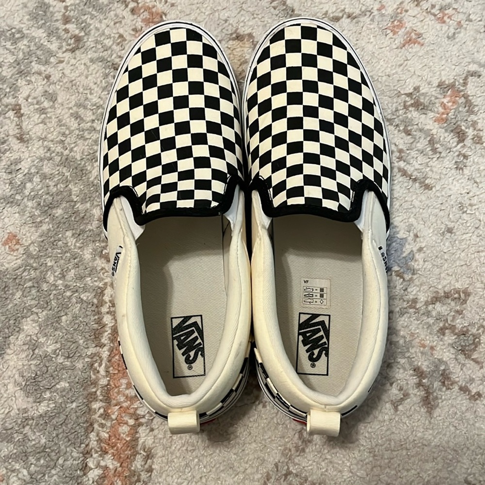 Checkered Vans Slip On